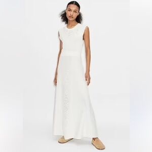 ME+EM | Dresses | Meem Organic Cotton Lace Stitch Sleeveless Knit Maxi Dress  Ivory Cream Sz 2 | Poshmark